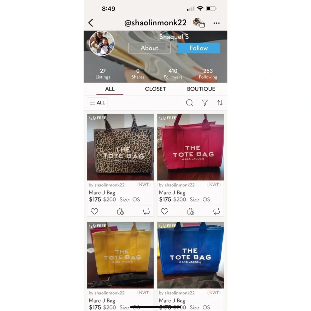 FYI Marc Jacobs Tote Bags ‼️‼️‼️‼️‼️‼️‼️ - Picture 10 of 16